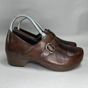 Dansko Brown Leather Mules